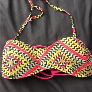 •strappy bandeau bikini w detachable straps